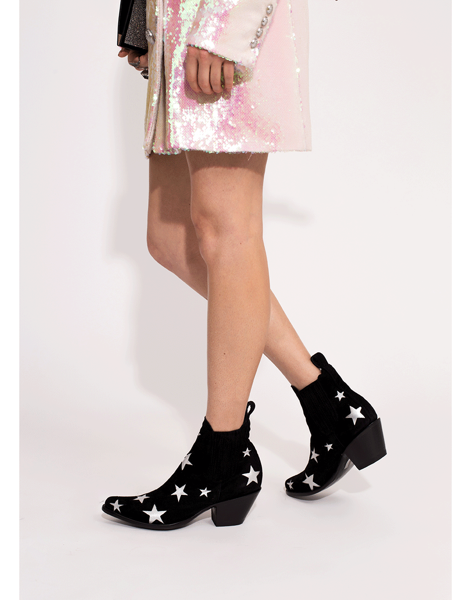 MEXICANA-Black Stars Leather Boot-