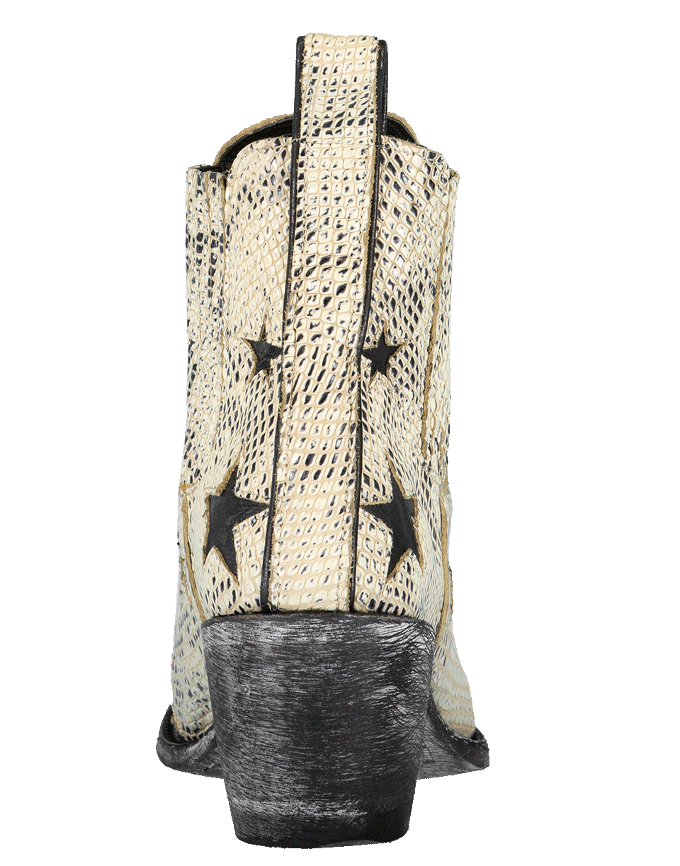 MEXICANA-Snake Design Purple Toe Boot-