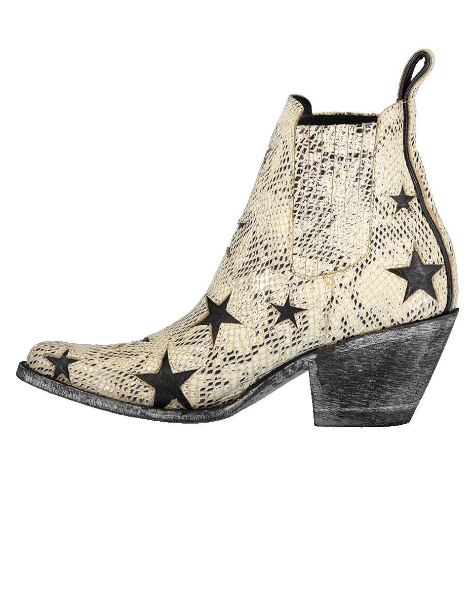 MEXICANA-Snake Design Purple Toe Boot-