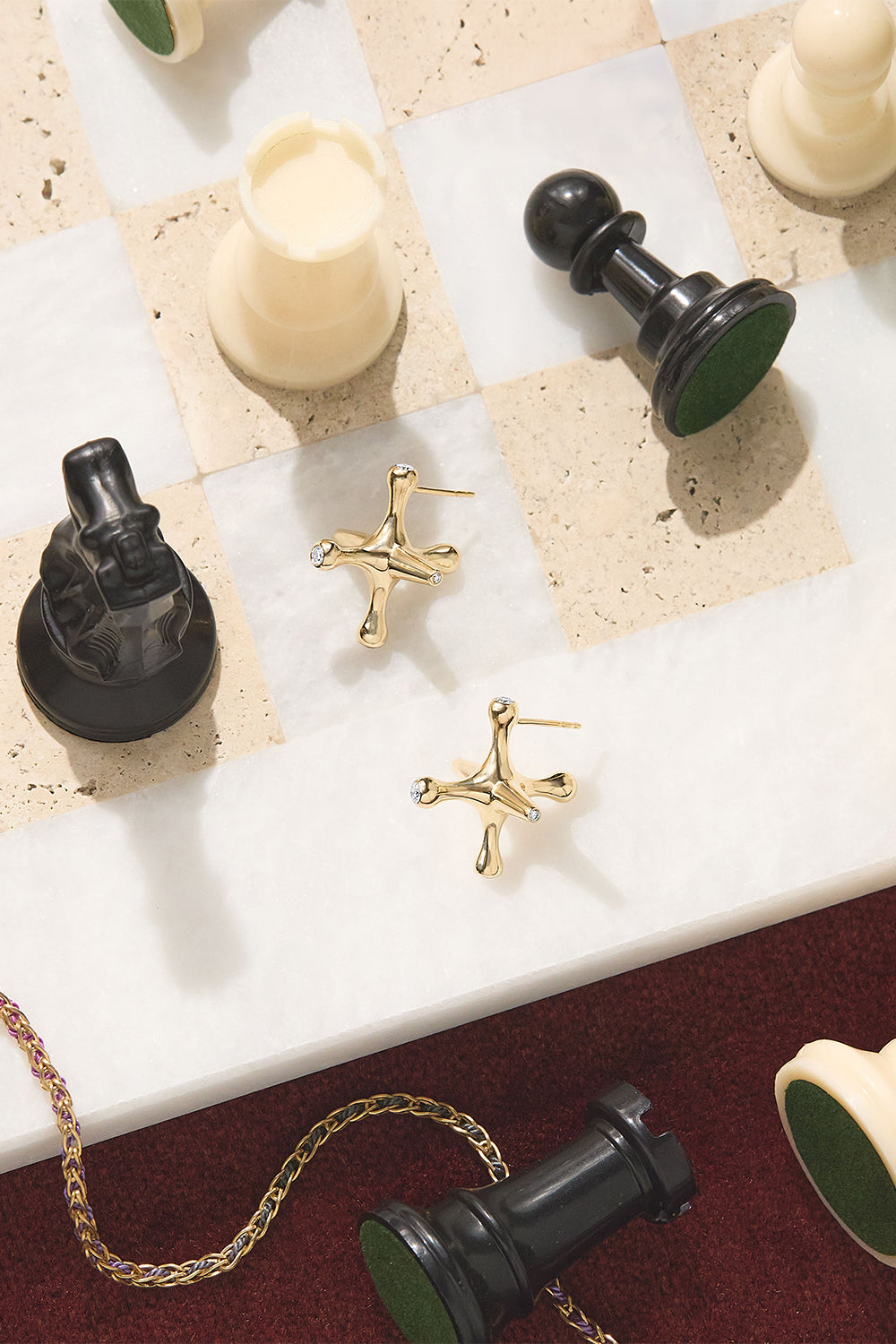 Diamond Reminisce Jacks Earrings