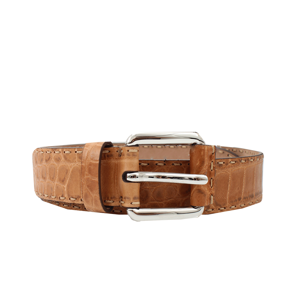 MICHAEL KORS-Hand Stitch Lance West Belt-