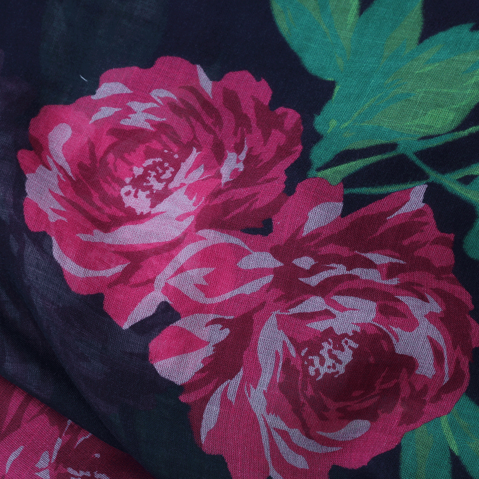 MICHAEL KORS-Begonia Print Scarf-BEGONIA