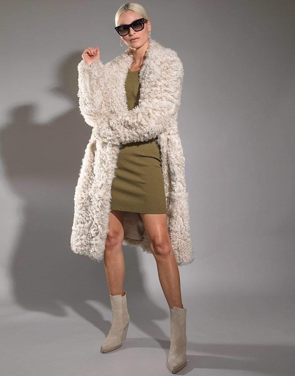 MICHAEL KORS-Double-Breasted Officer Coat-IVORY
