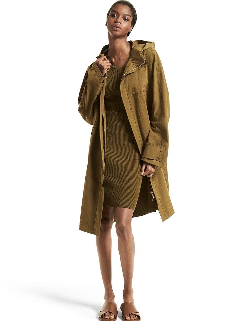 MICHAEL KORS-Hooded Water Resistant Anorak-JUNIPER
