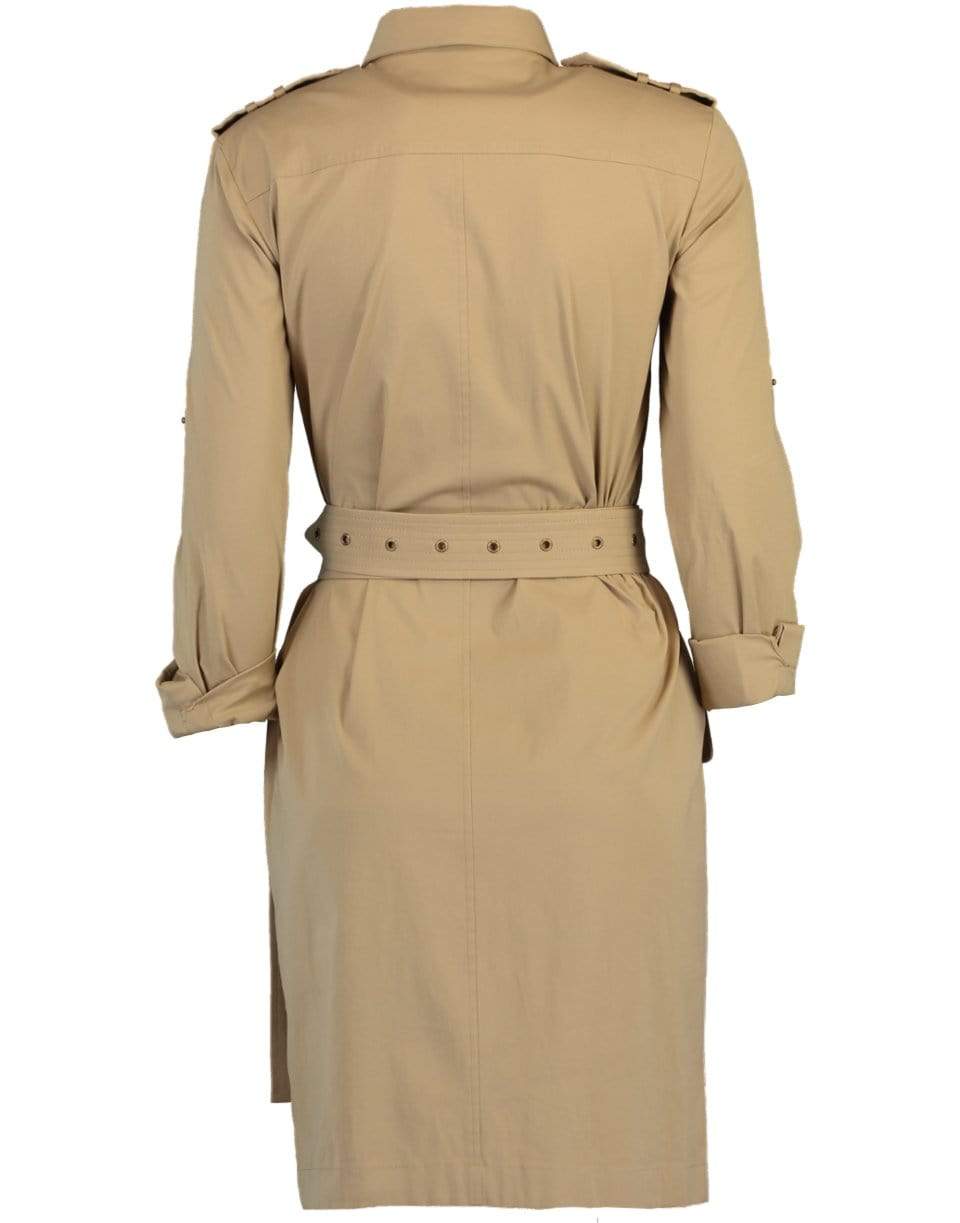 MICHAEL KORS-Belted Utility Shirt Dress-