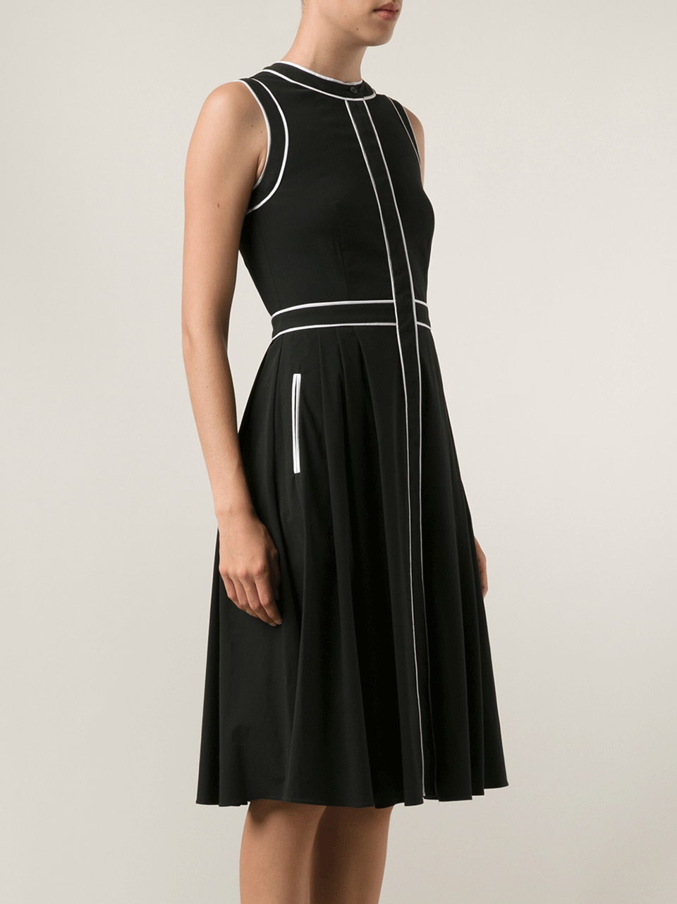 MICHAEL KORS-Shirt Dress With Piping-