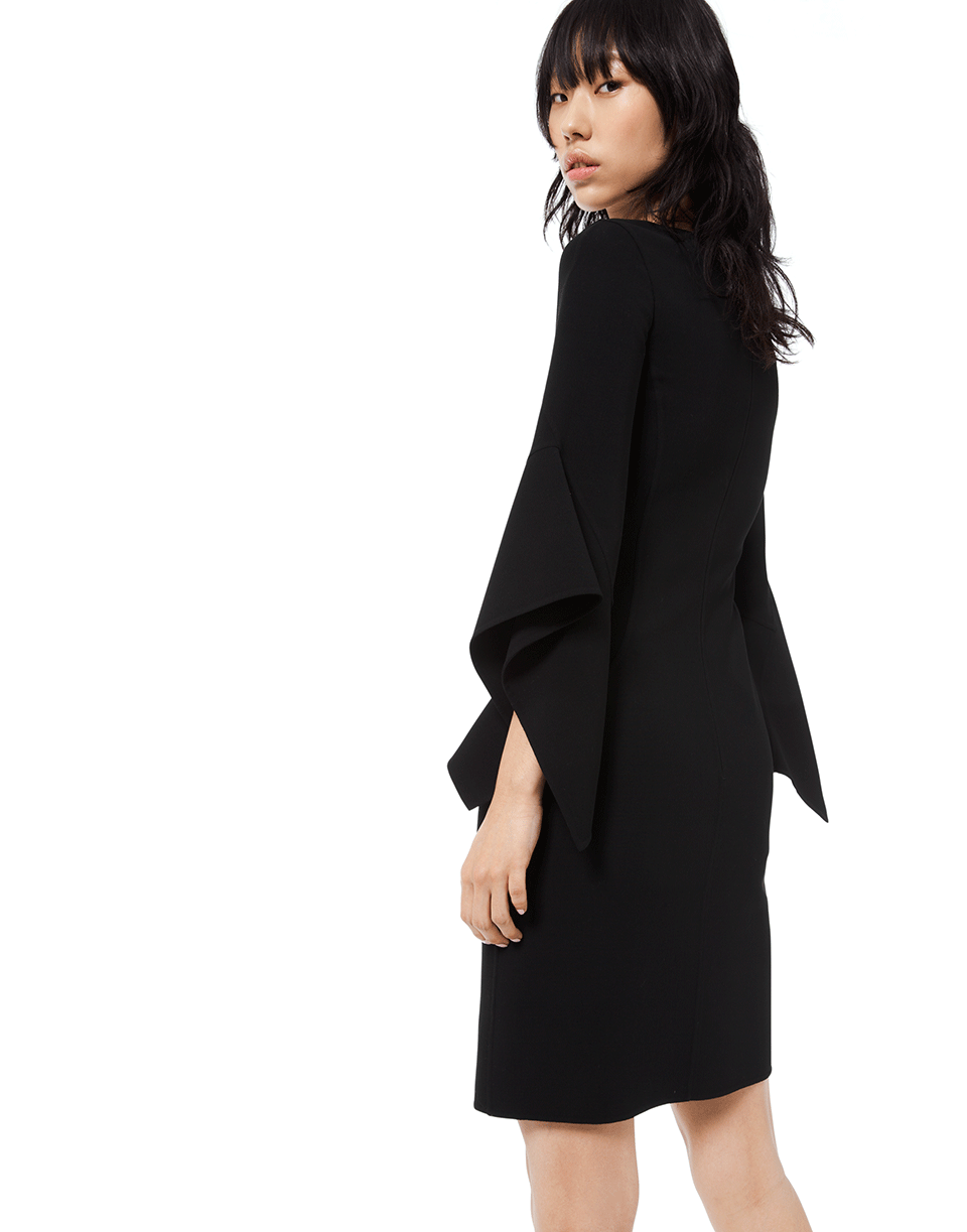 MICHAEL KORS-Drape Sleeve Sheath Dress-
