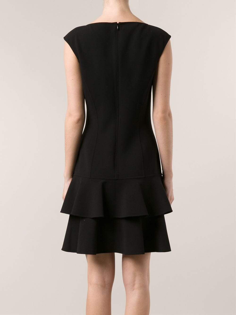 MICHAEL KORS-Wool Flounce Dress-