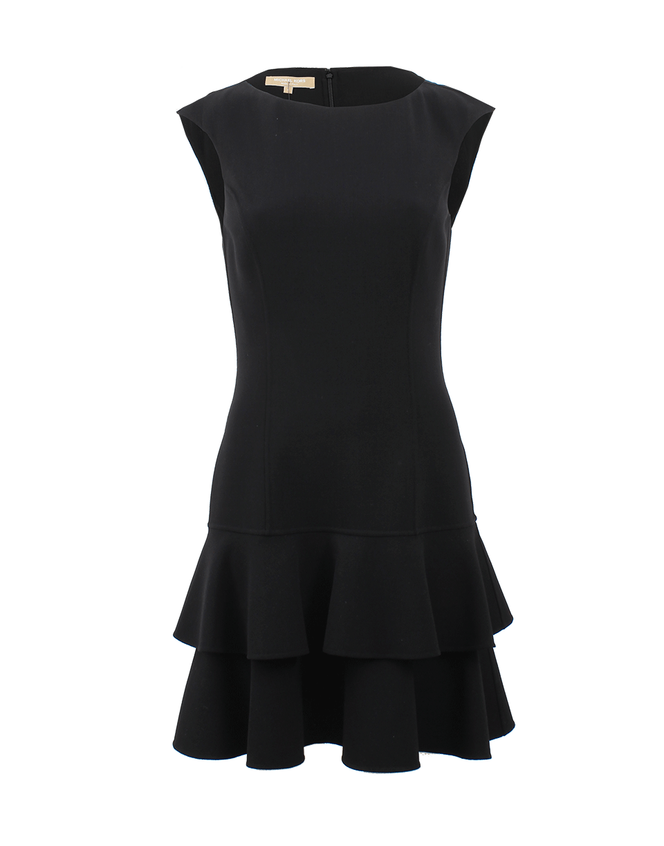 MICHAEL KORS-Wool Flounce Dress-