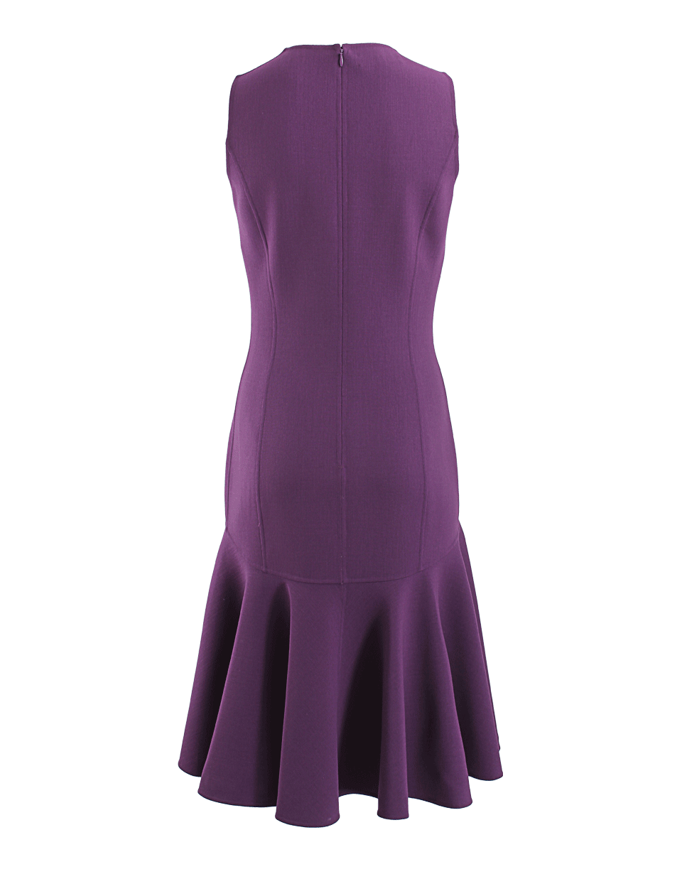 MICHAEL KORS-Sleeveless Fishtail Wool Sheath Dress-