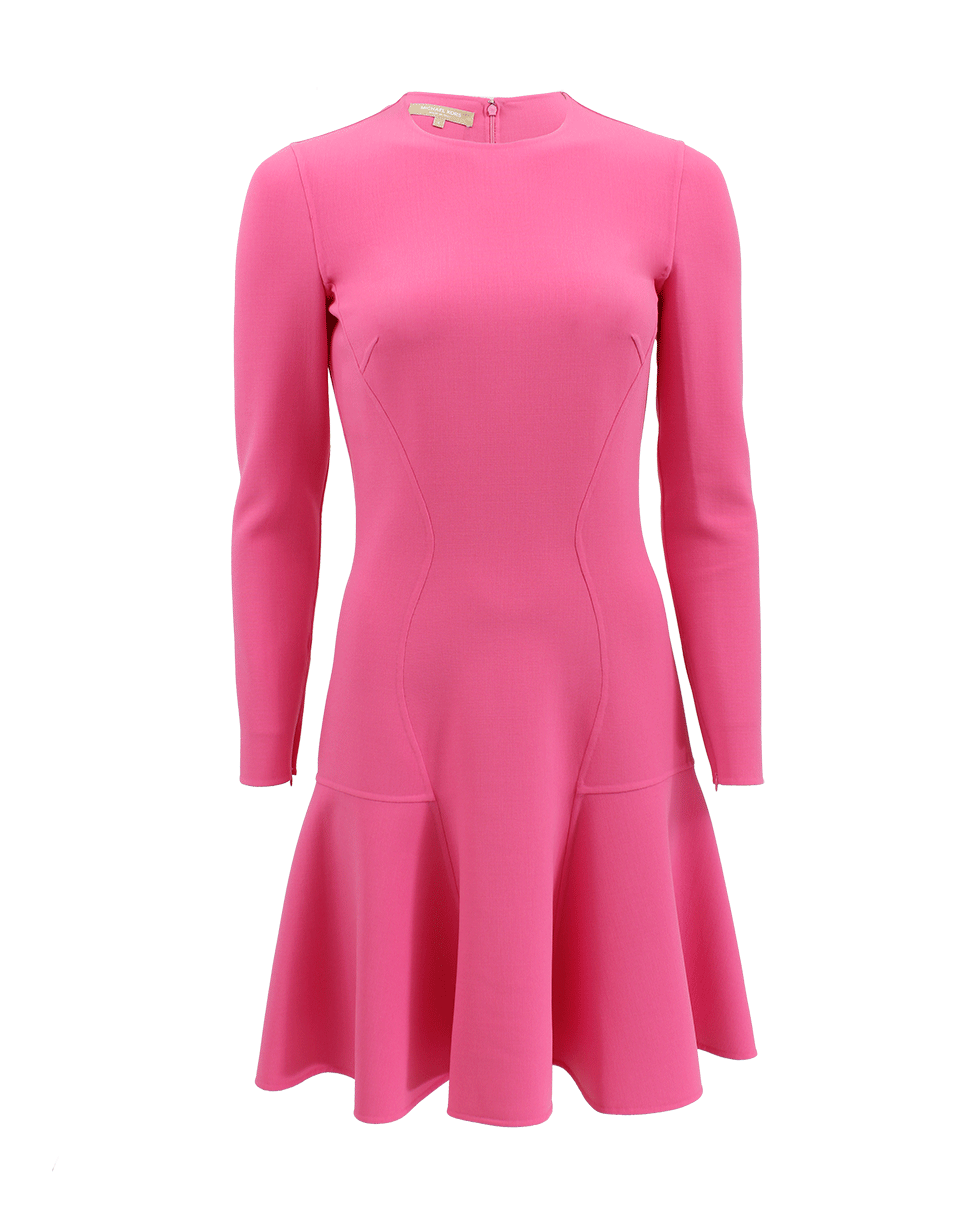 MICHAEL KORS-Long Sleeve Flare Dress-