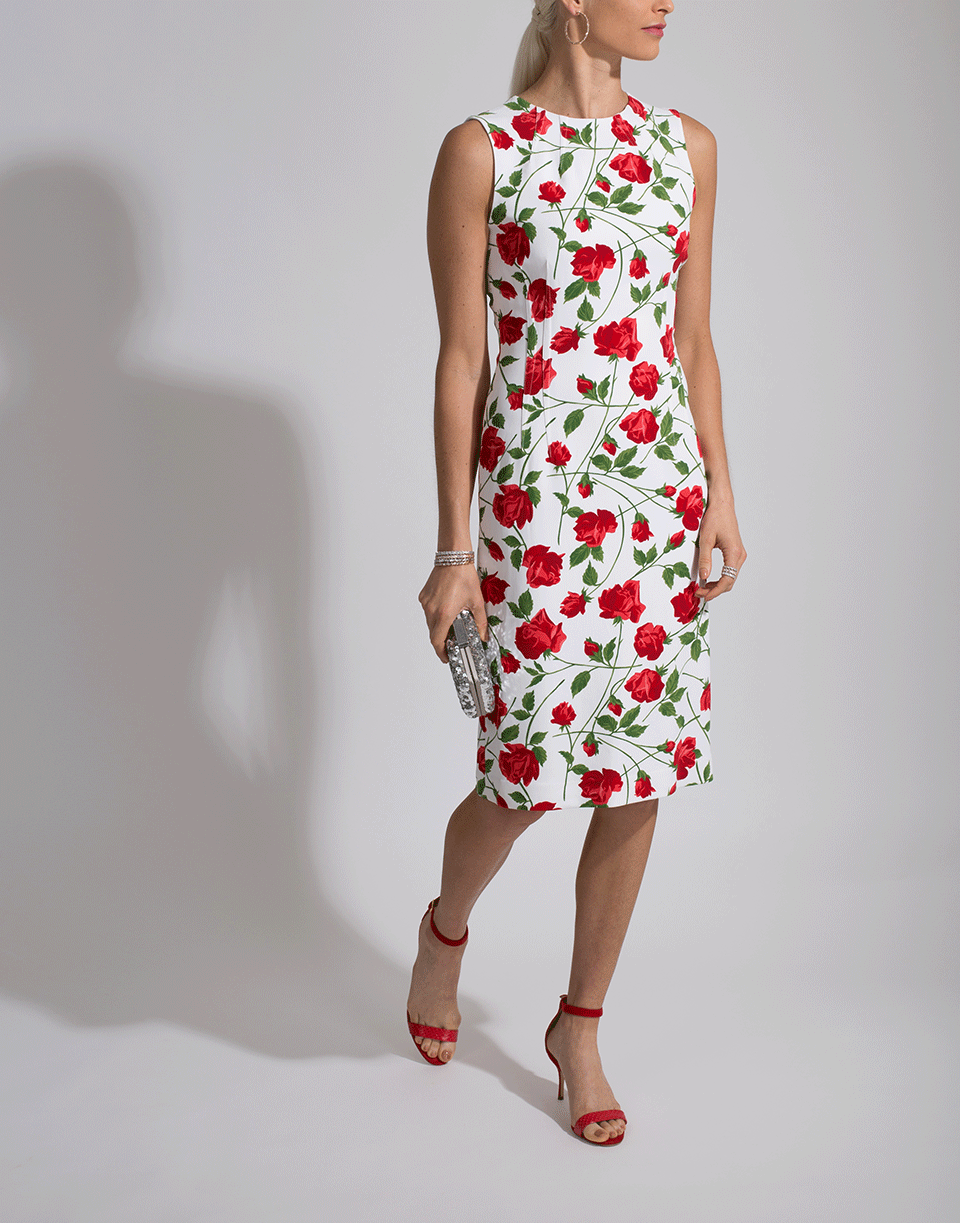 MICHAEL KORS-Stem Rose Stretch Cady Dress-