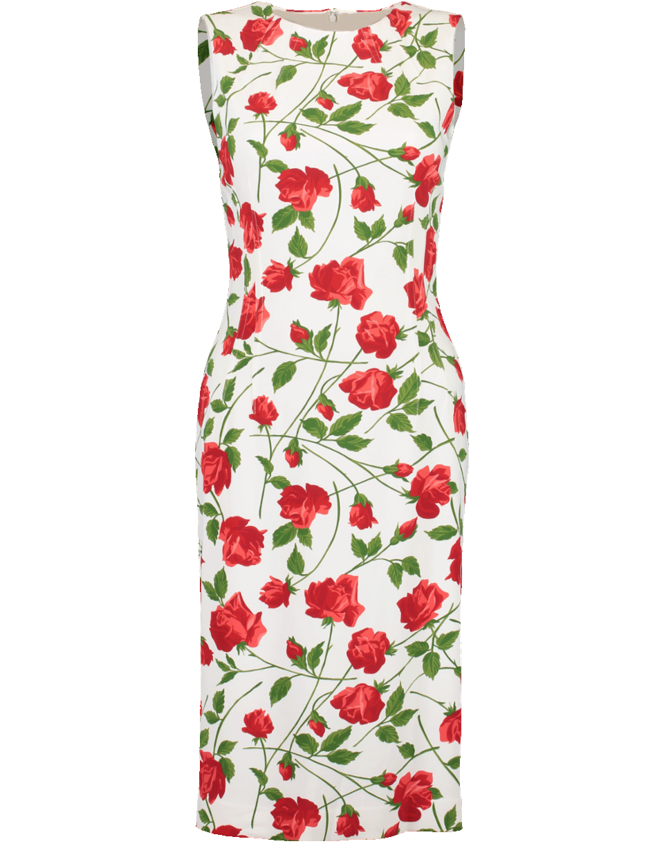 MICHAEL KORS-Stem Rose Stretch Cady Dress-