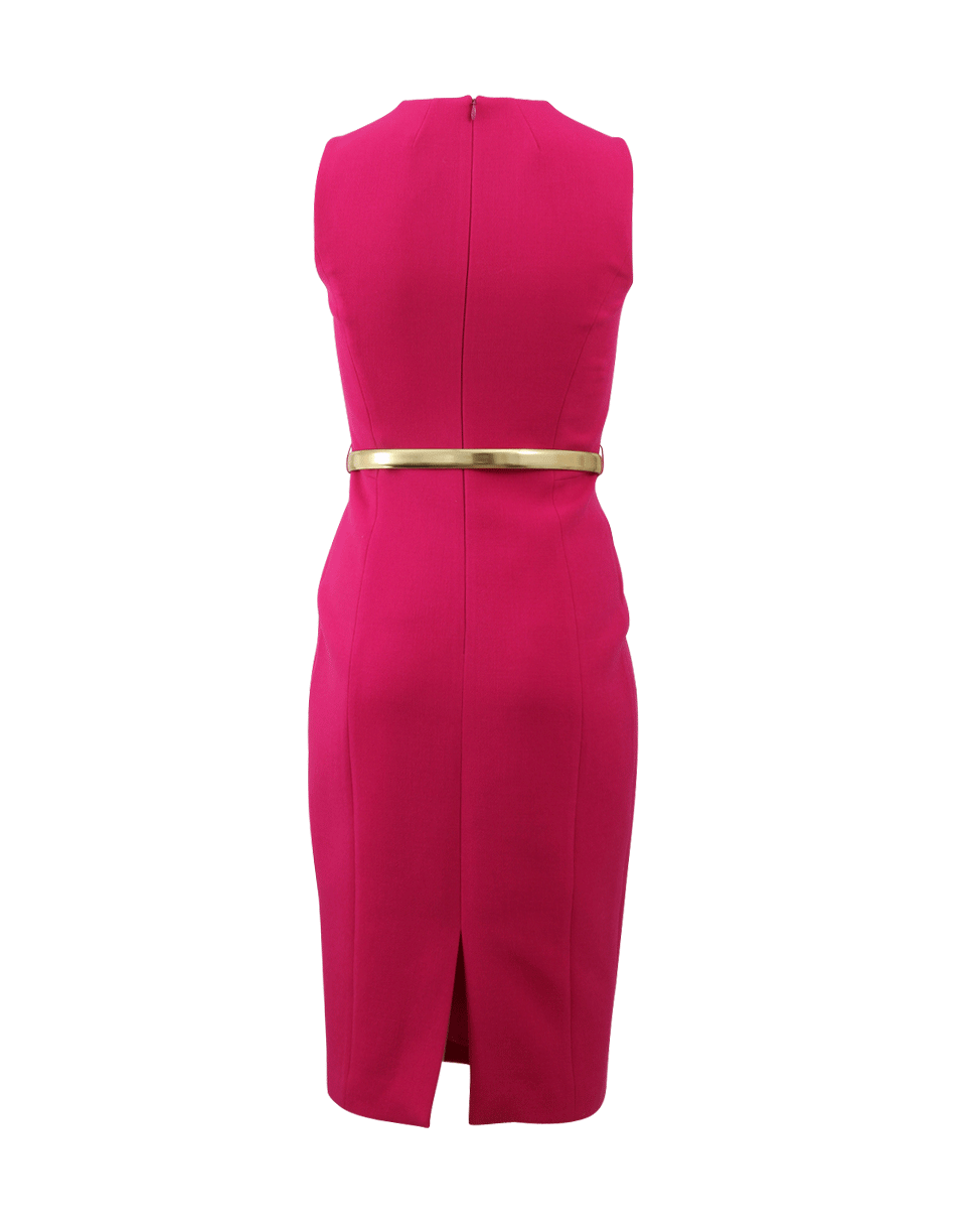 MICHAEL KORS-Belted Sheath Dress-