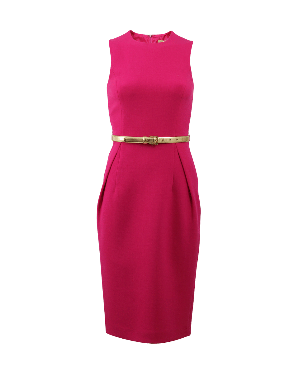 MICHAEL KORS-Belted Sheath Dress-