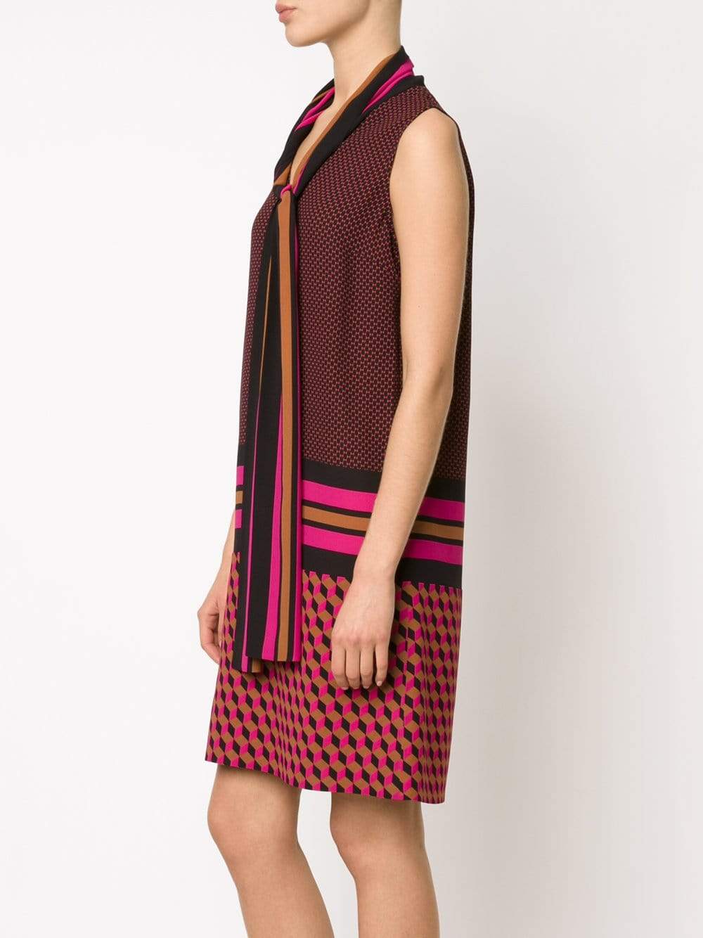 MICHAEL KORS-Printed Scarf Dress-
