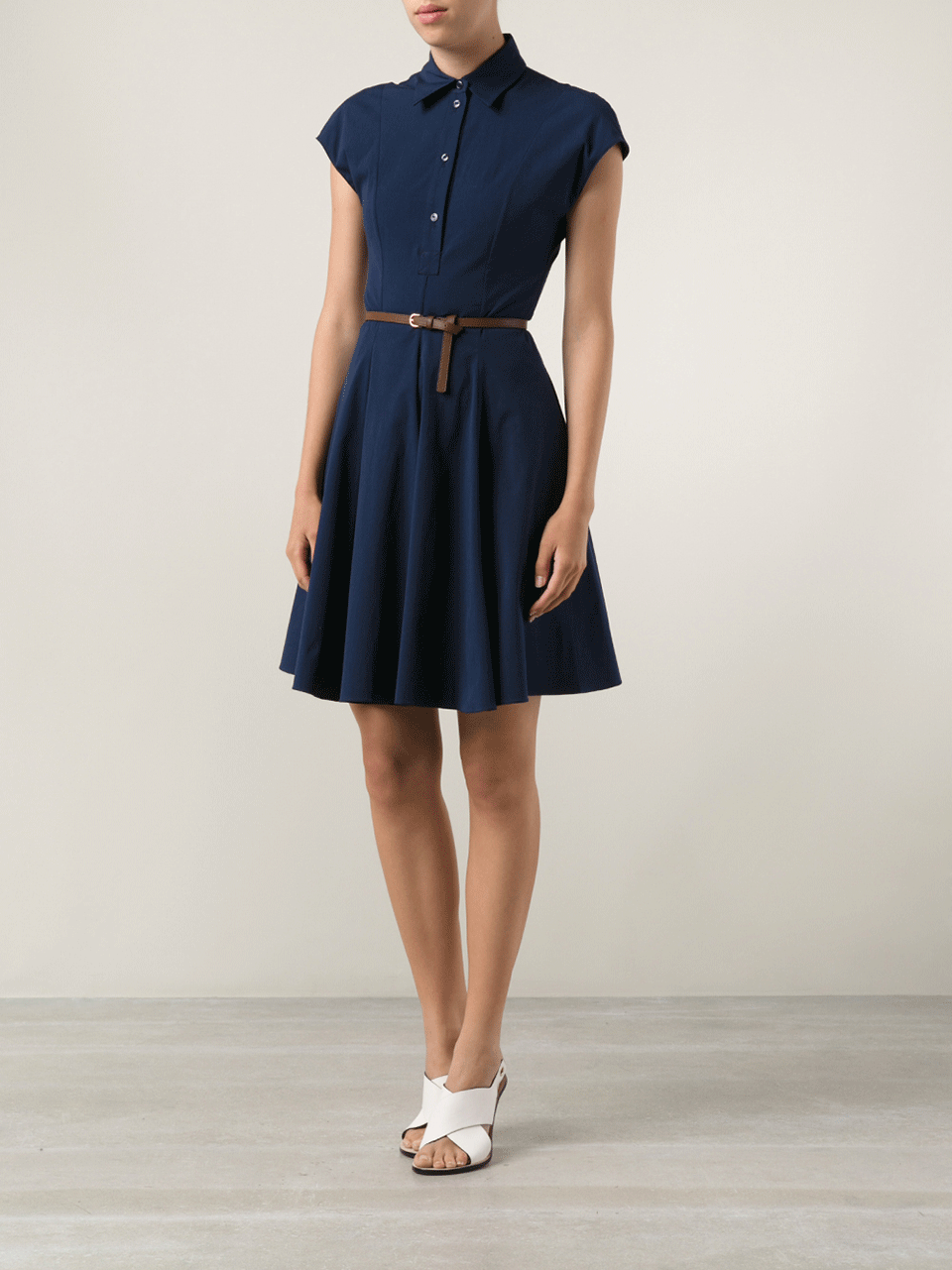 MICHAEL KORS-Poplin Shirt Dress-