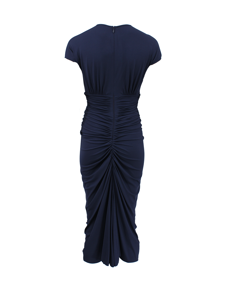 MICHAEL KORS-Cap Sleeve Ruched Dress-