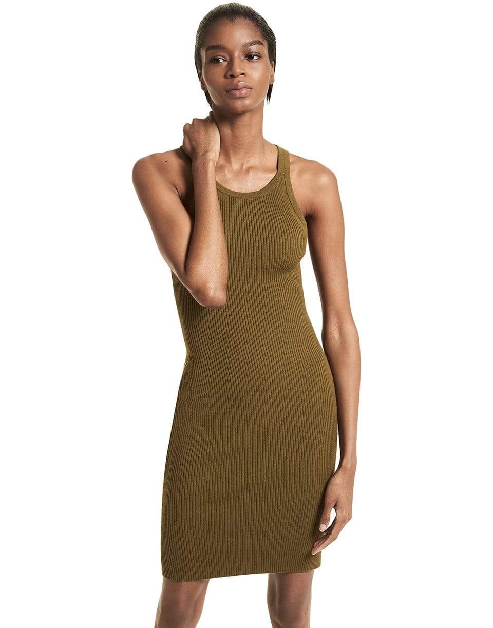 MICHAEL KORS-Racerback Ribbed Tank Dress-