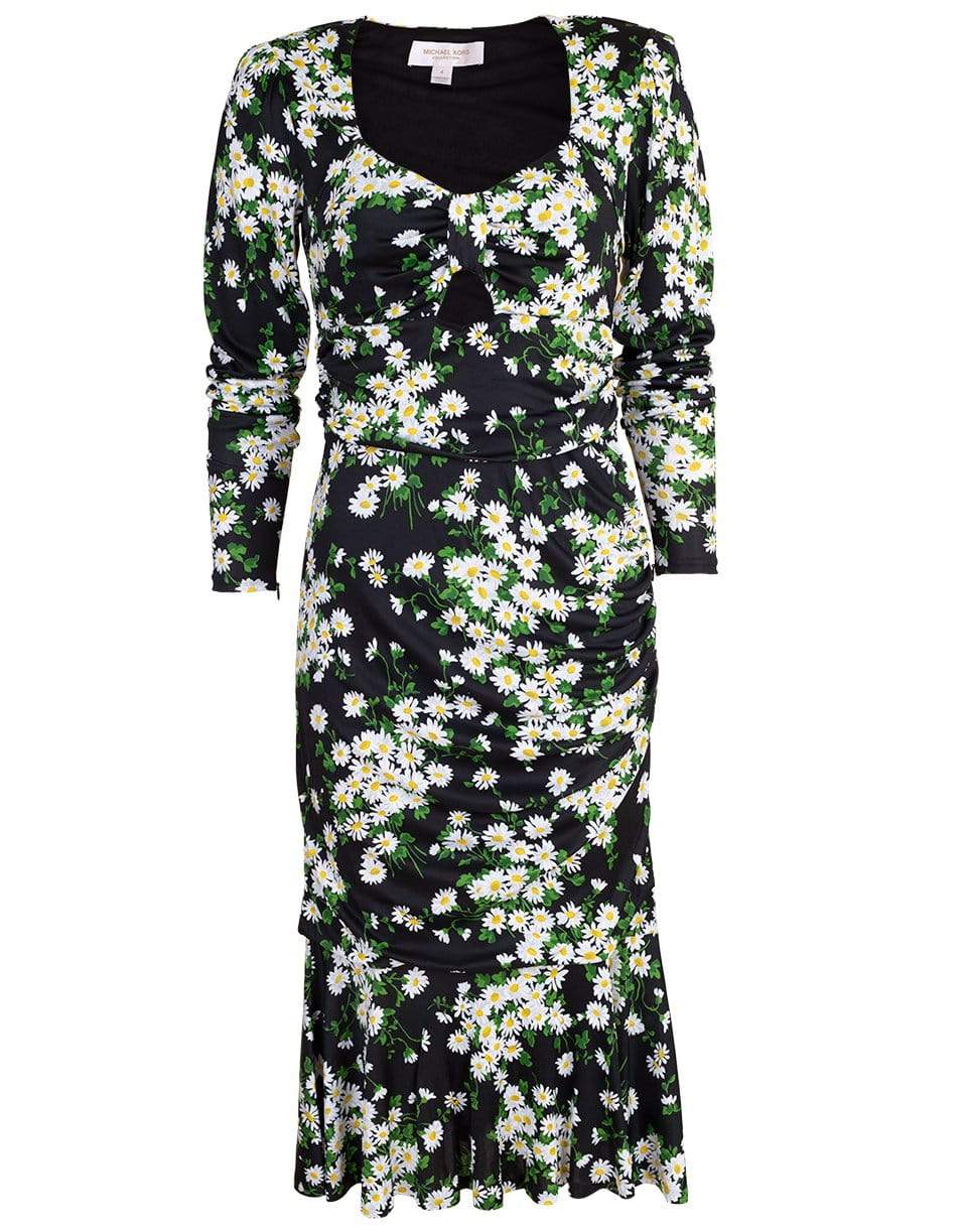 MICHAEL KORS-Ruched Asymmetric Dress-