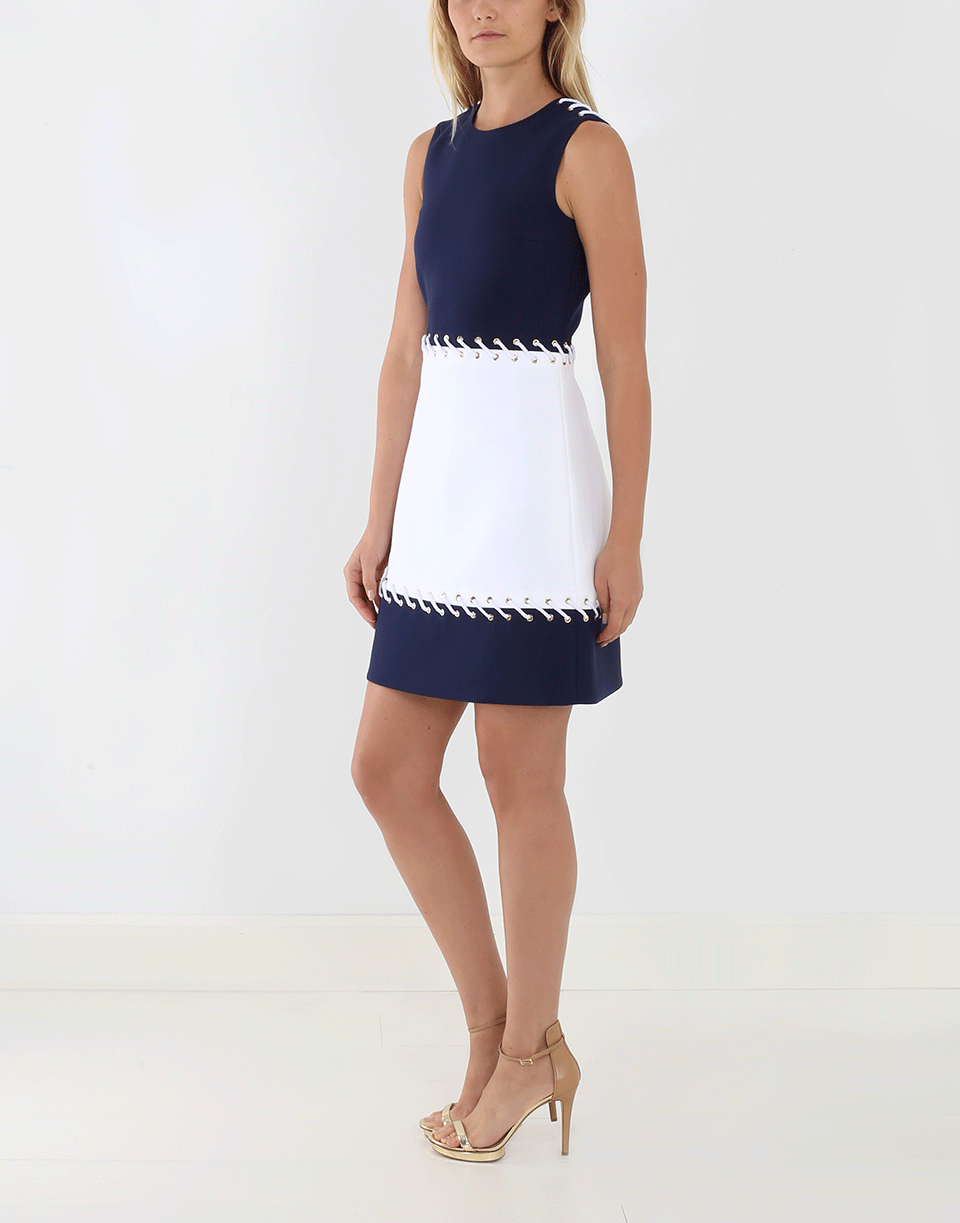 MICHAEL KORS-Bi-Color Shift Dress-