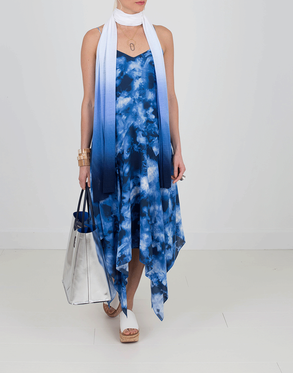 MICHAEL KORS-Asymmetrical Tie Dye Dress-