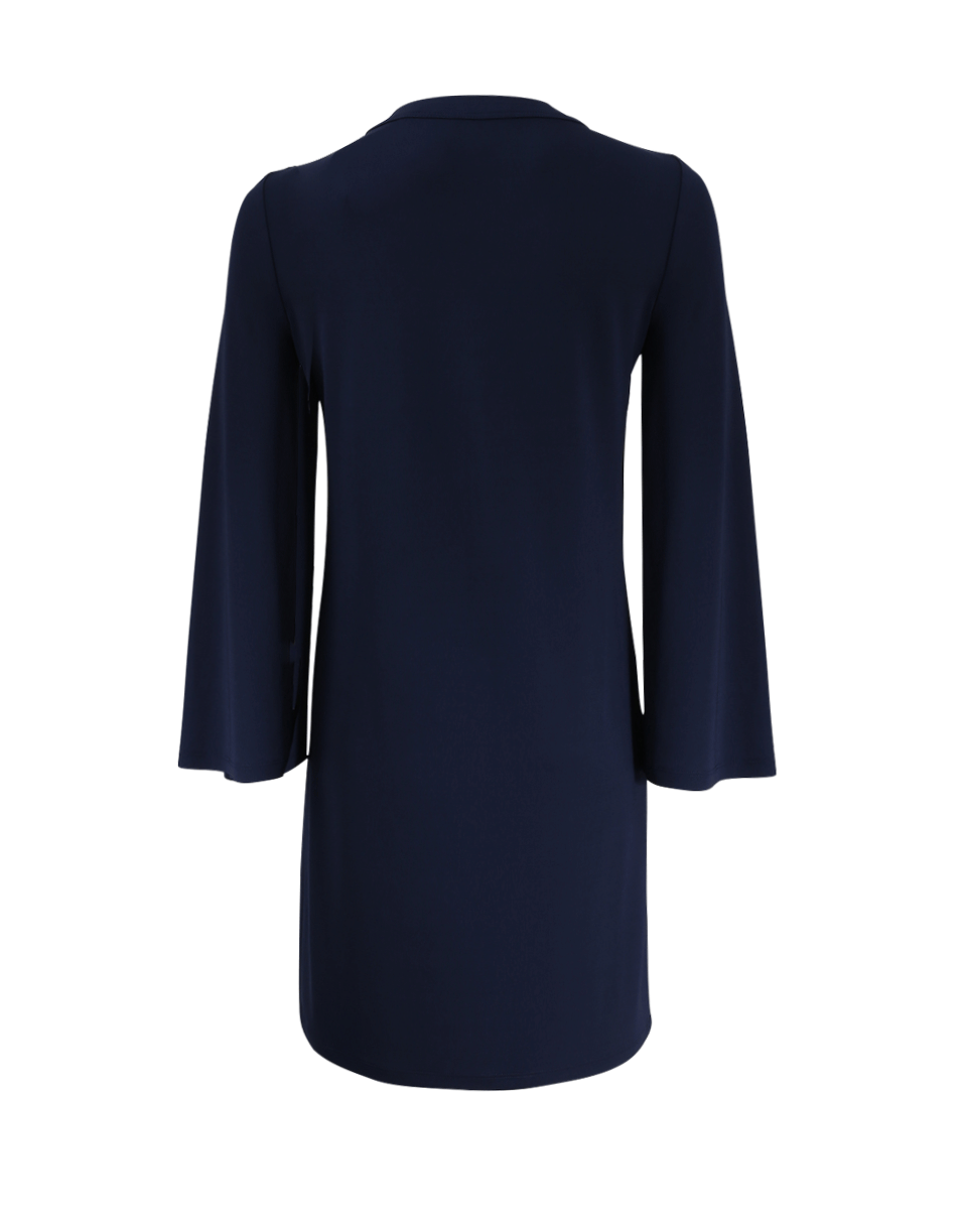 MICHAEL KORS-Grommet Lace Up Neck Dress-