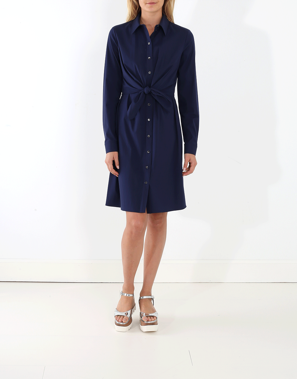 MICHAEL KORS-Tie Waist Shirt Dress-