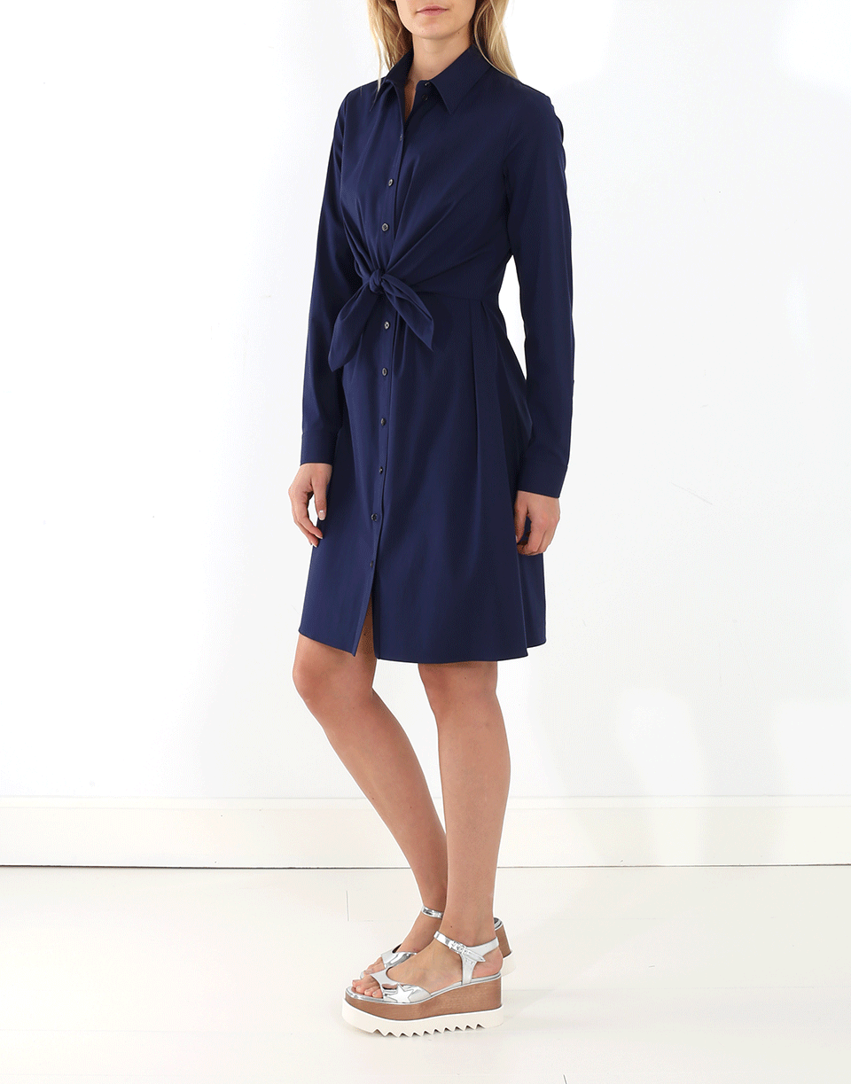MICHAEL KORS-Tie Waist Shirt Dress-