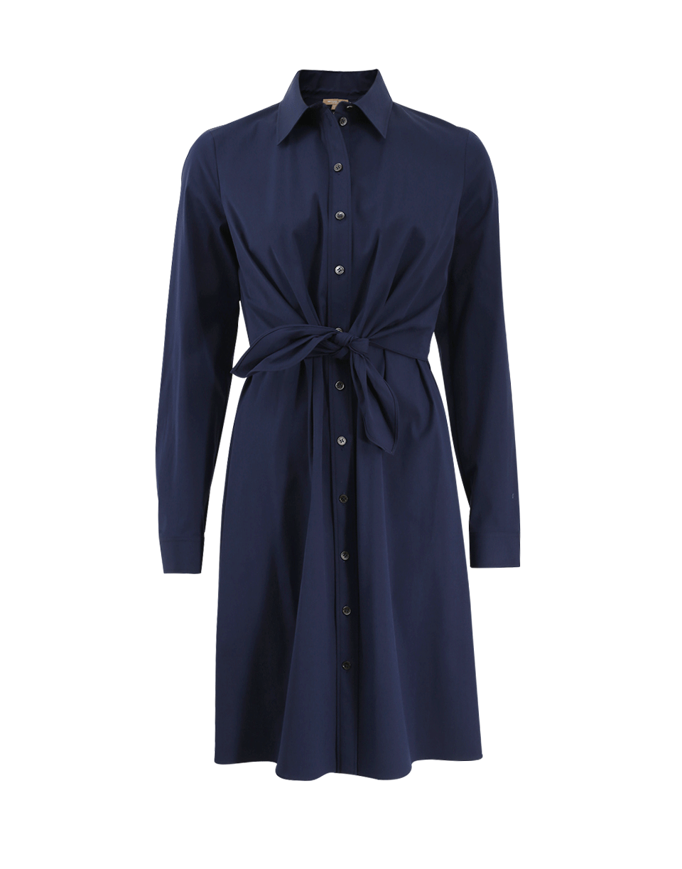 MICHAEL KORS-Tie Waist Shirt Dress-
