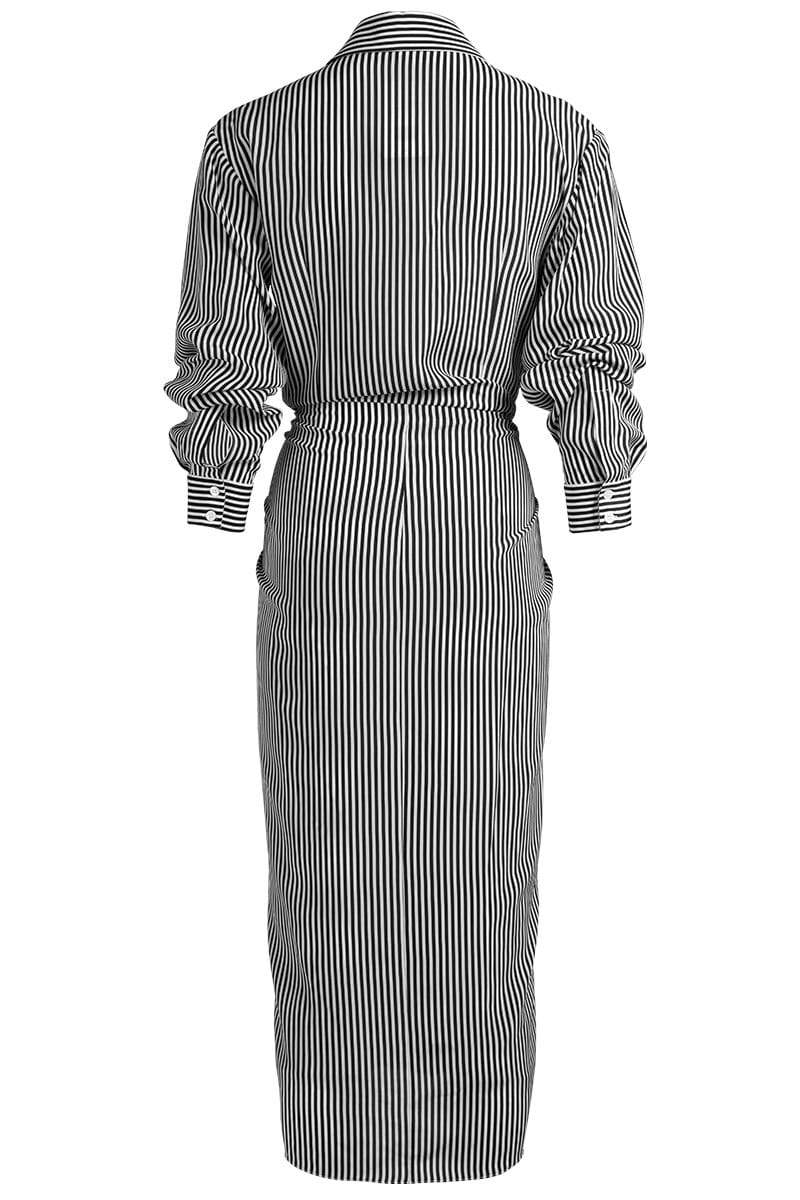 MICHAEL KORS-Sarong Tie Shirt Dress-