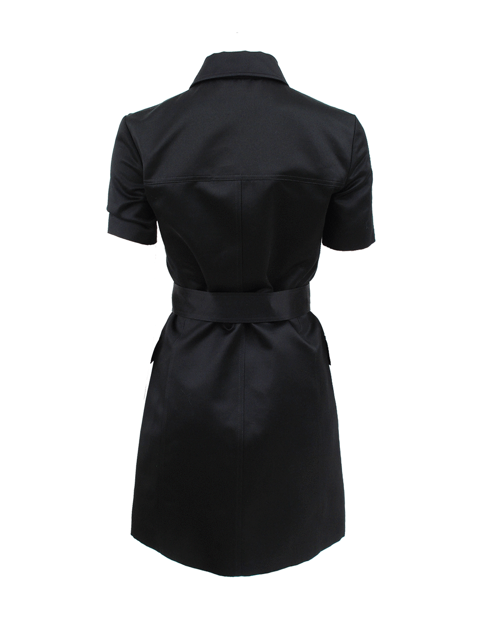 MICHAEL KORS-Print Block Belted Shirt Dress-