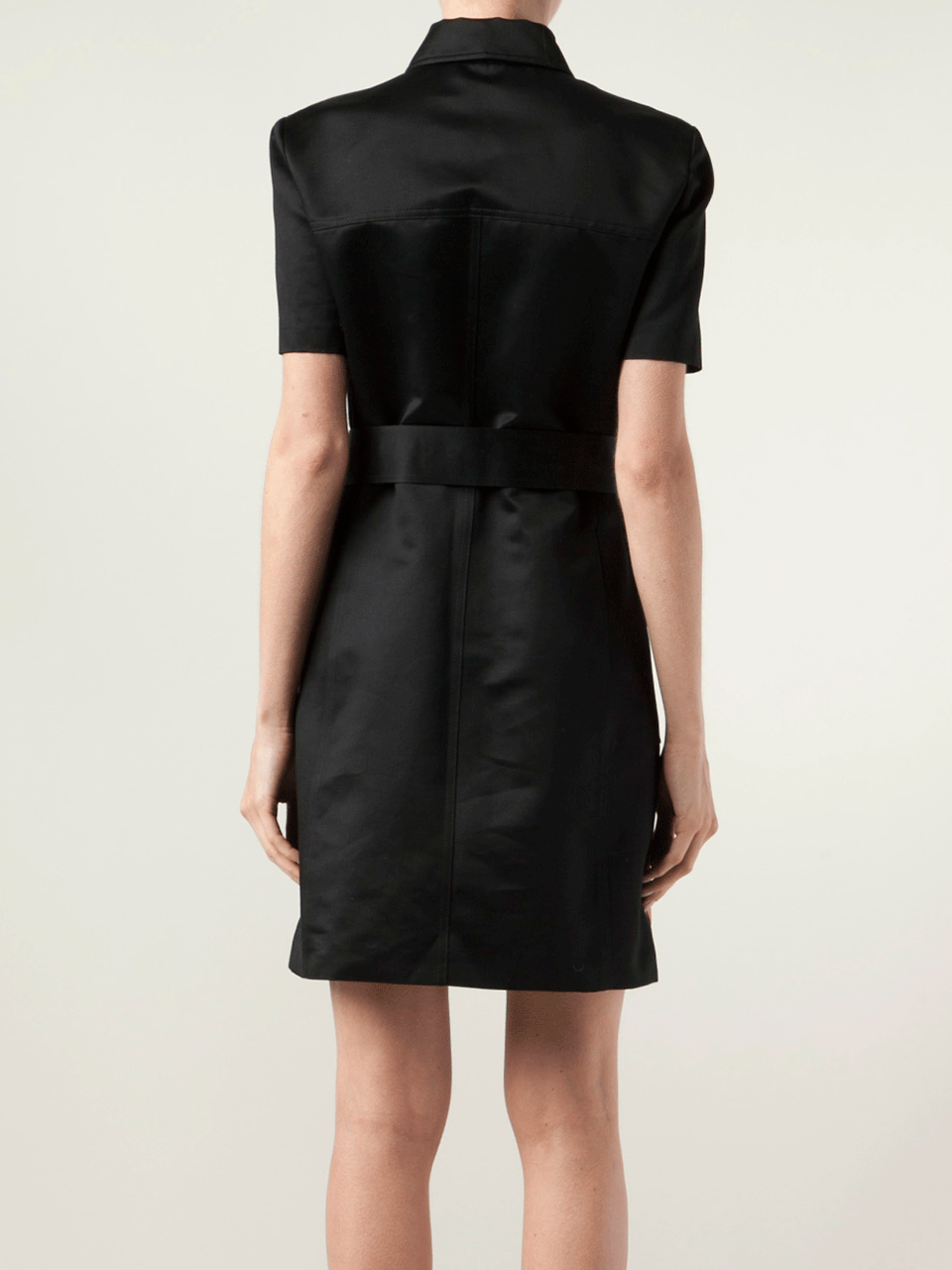 MICHAEL KORS-Print Block Belted Shirt Dress-