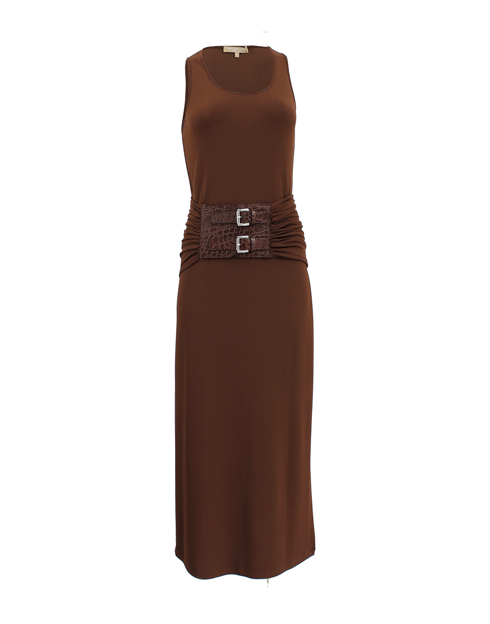 MICHAEL KORS-Tank Slide Matte Jersey Dress-