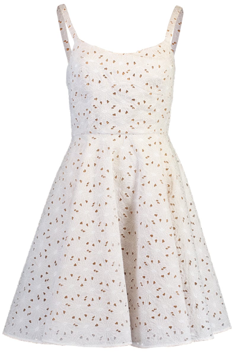 MICHAEL KORS-Spaghetti Strap Dance Dress - White-