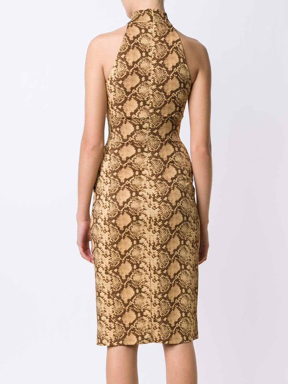 MICHAEL KORS-Reptile Halter Dress-