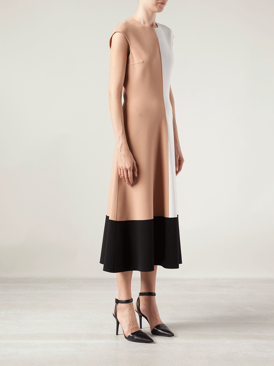 MICHAEL KORS-Colorblock Long Dress-