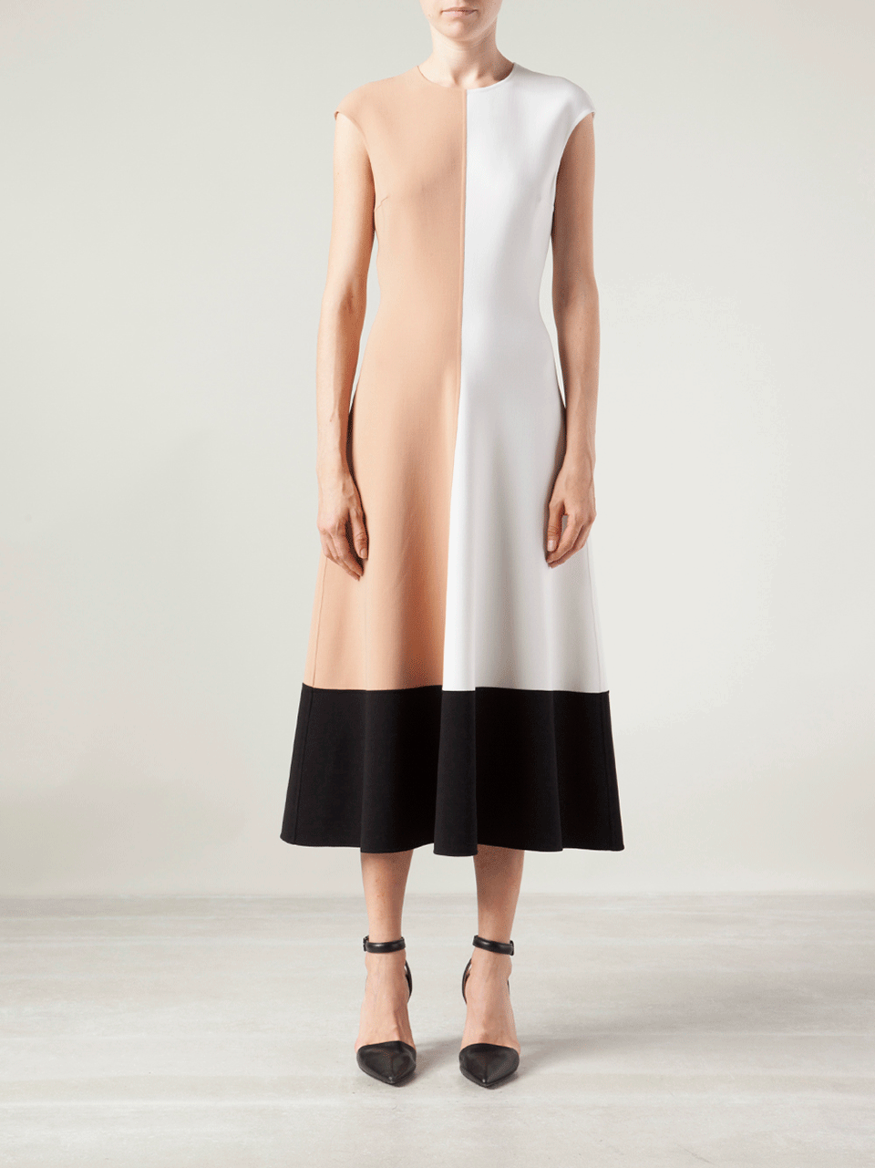 MICHAEL KORS-Colorblock Long Dress-
