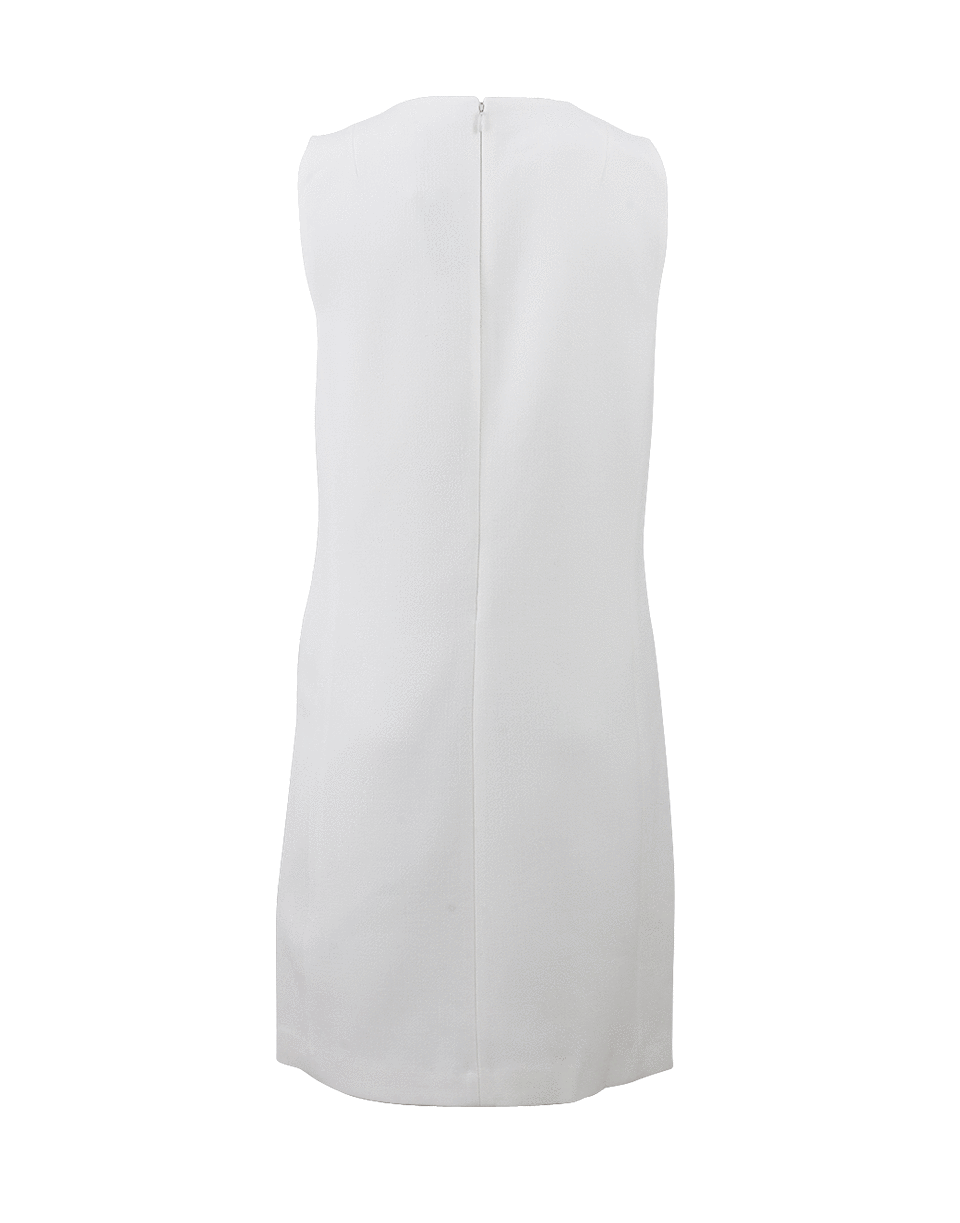 MICHAEL KORS-Leather Trim Shift Dress-