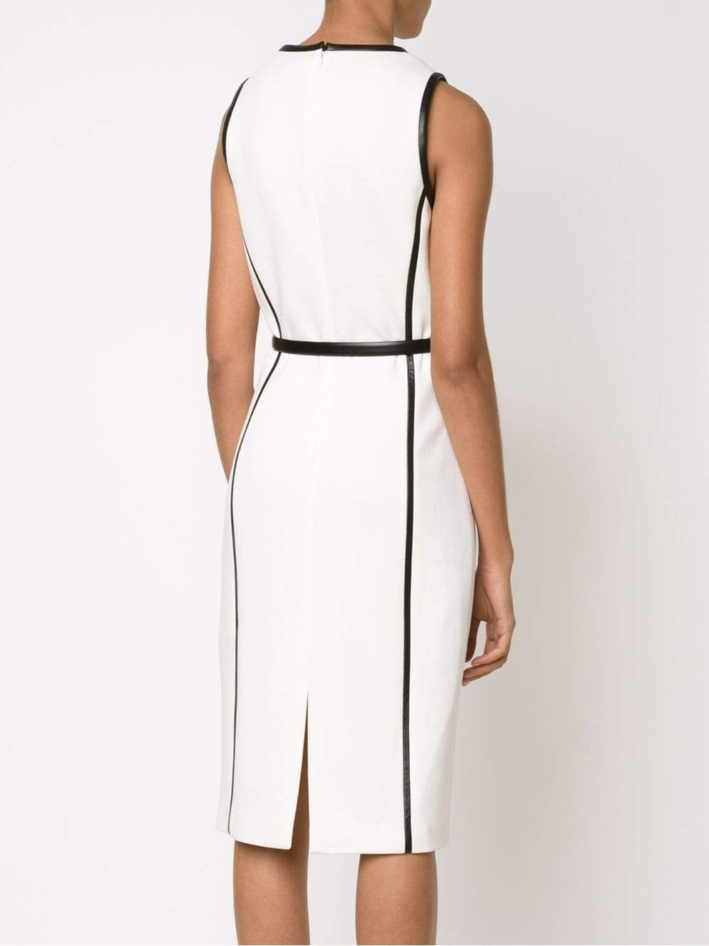 MICHAEL KORS-Belted Leather Seam Sheath-