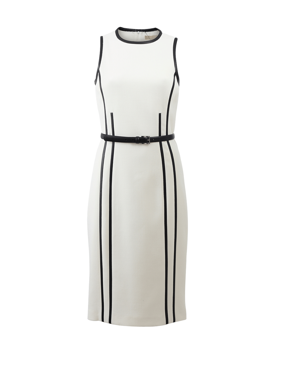 MICHAEL KORS-Belted Leather Seam Sheath-