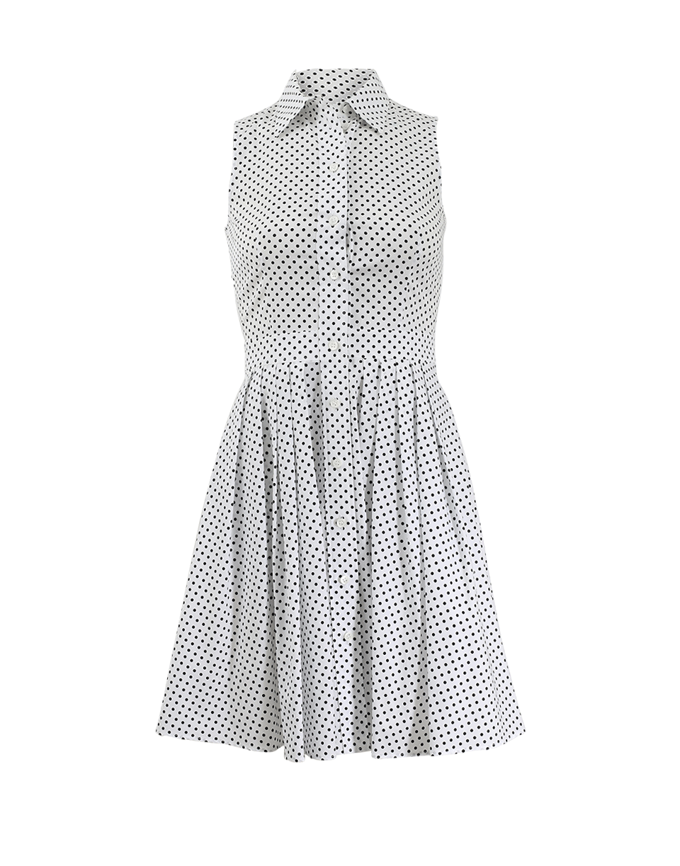 MICHAEL KORS-Polka Dot Shirt Dress-