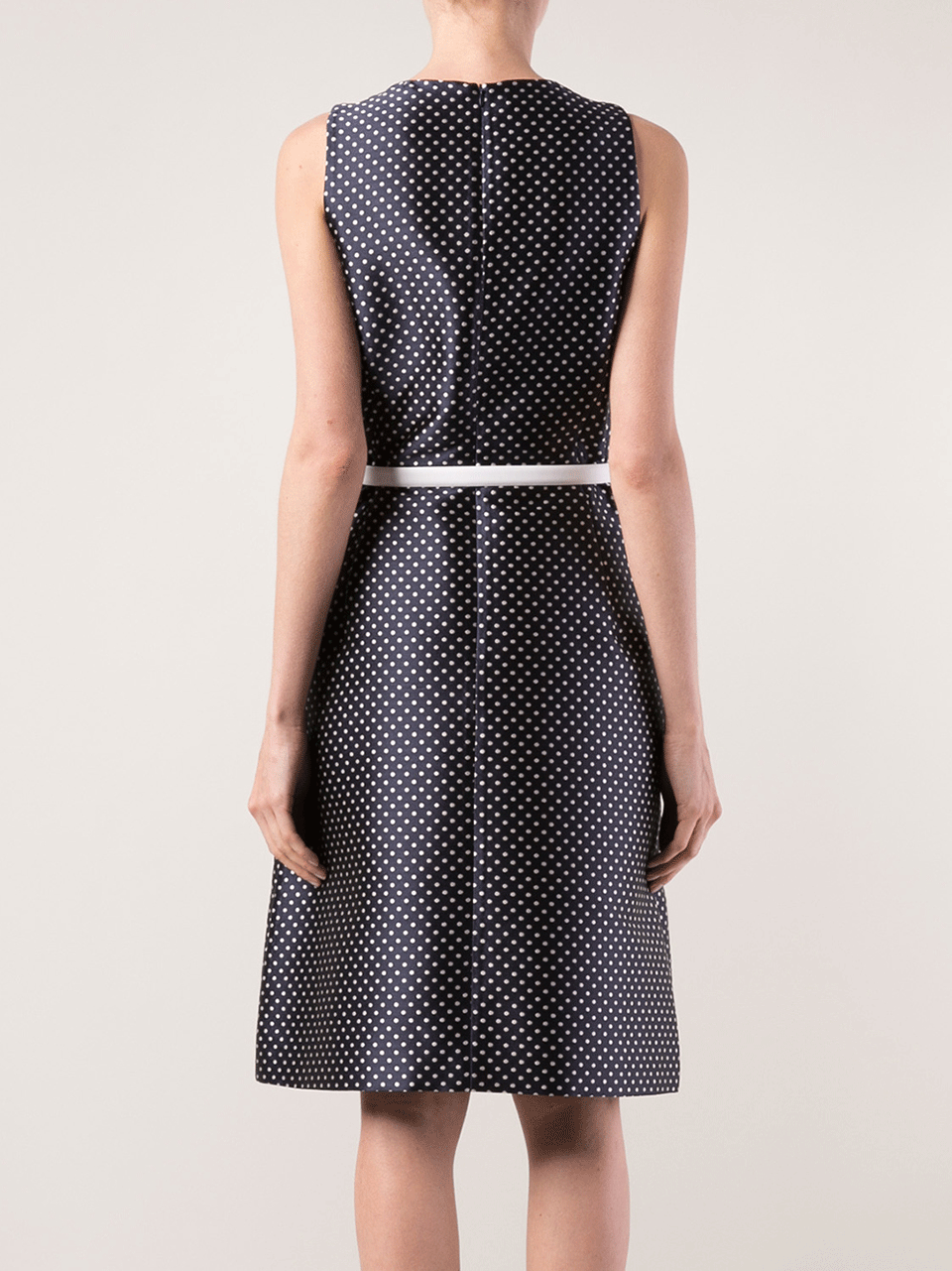 MICHAEL KORS-Jacquard Pleated A-Line Dress With Belt-