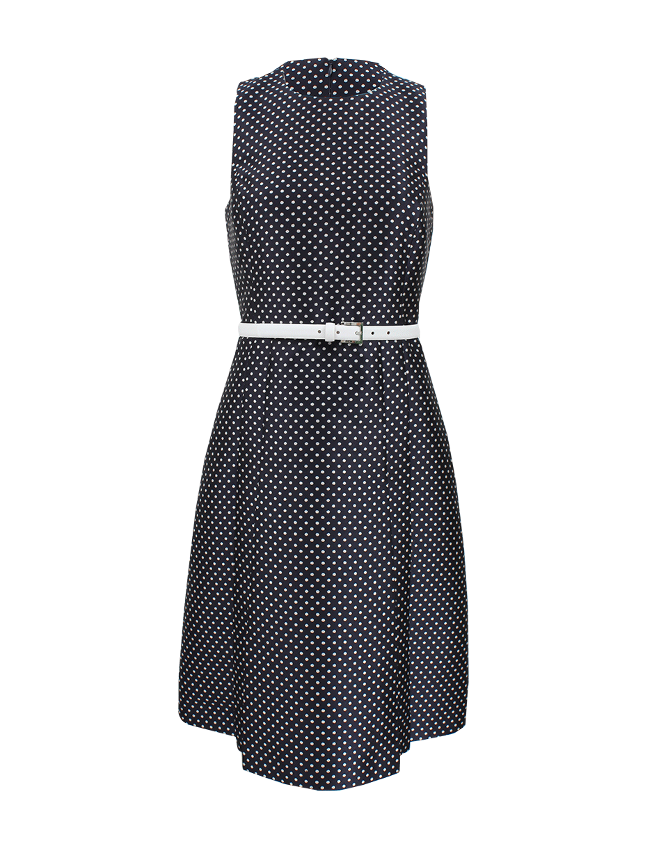 MICHAEL KORS-Jacquard Pleated A-Line Dress With Belt-