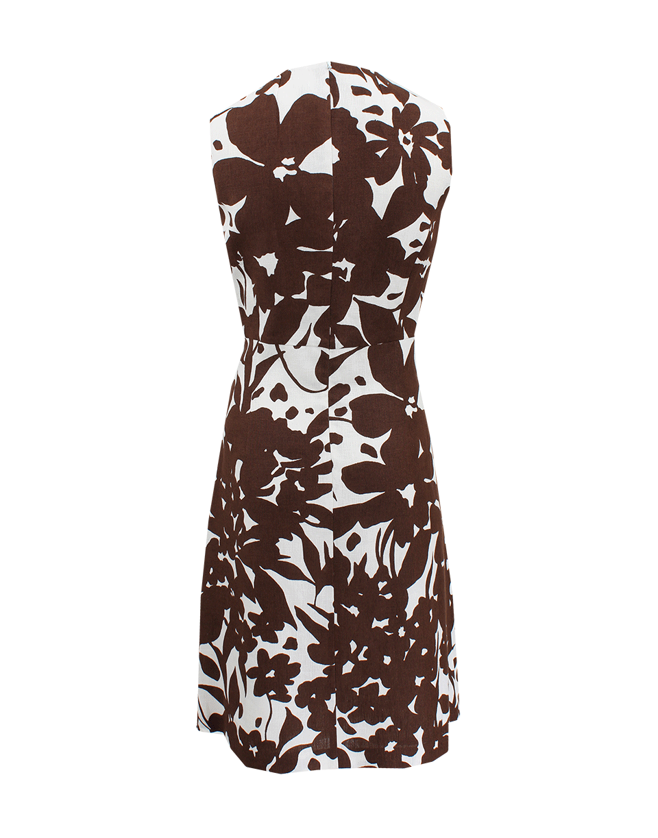 MICHAEL KORS-Invert-Pleat Blossom A-Line Dress-
