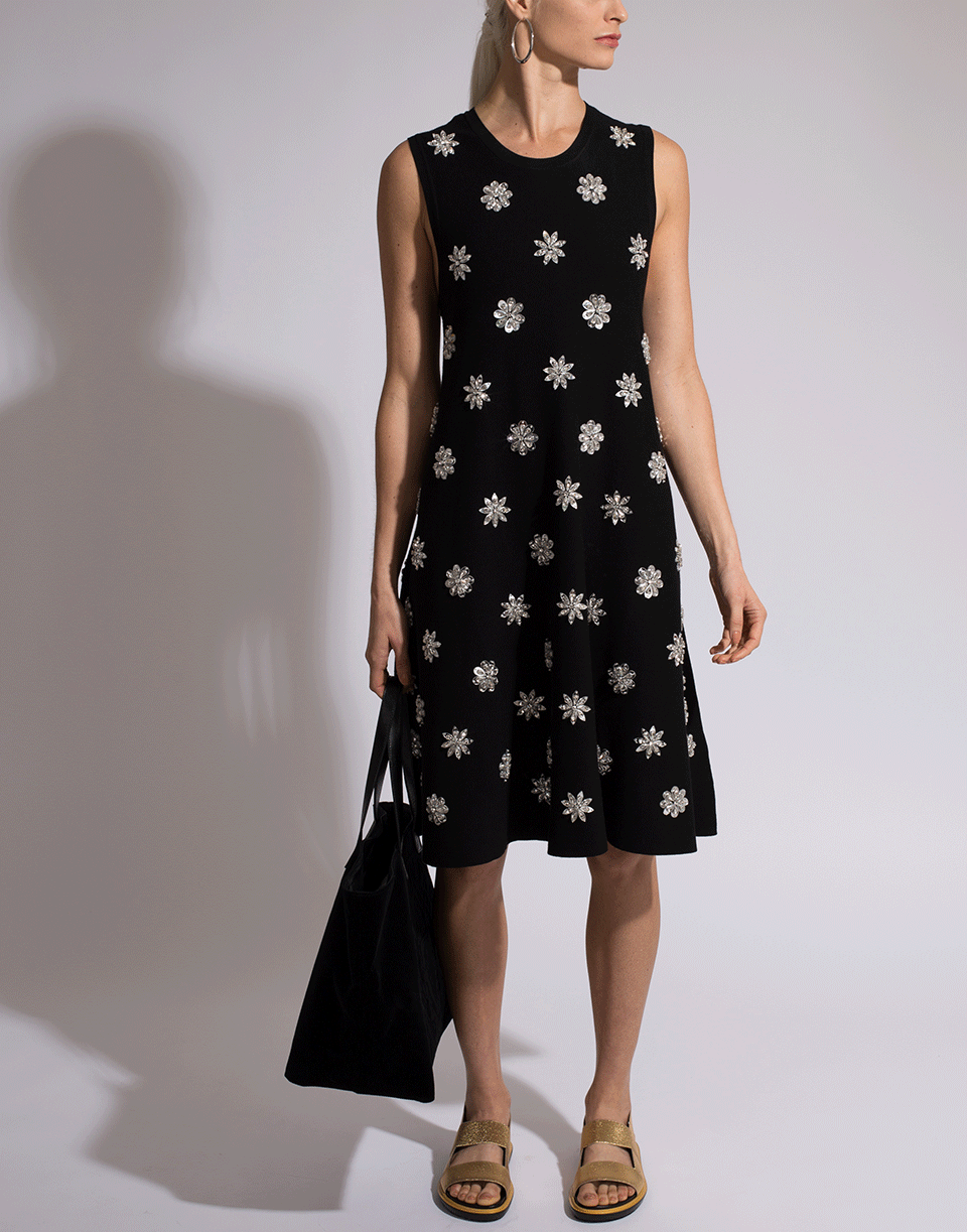 MICHAEL KORS-Embroidered Trapeze Dress-