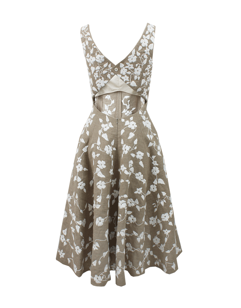 MICHAEL KORS-Raffia Embroidered Dance Dress-MELANGE