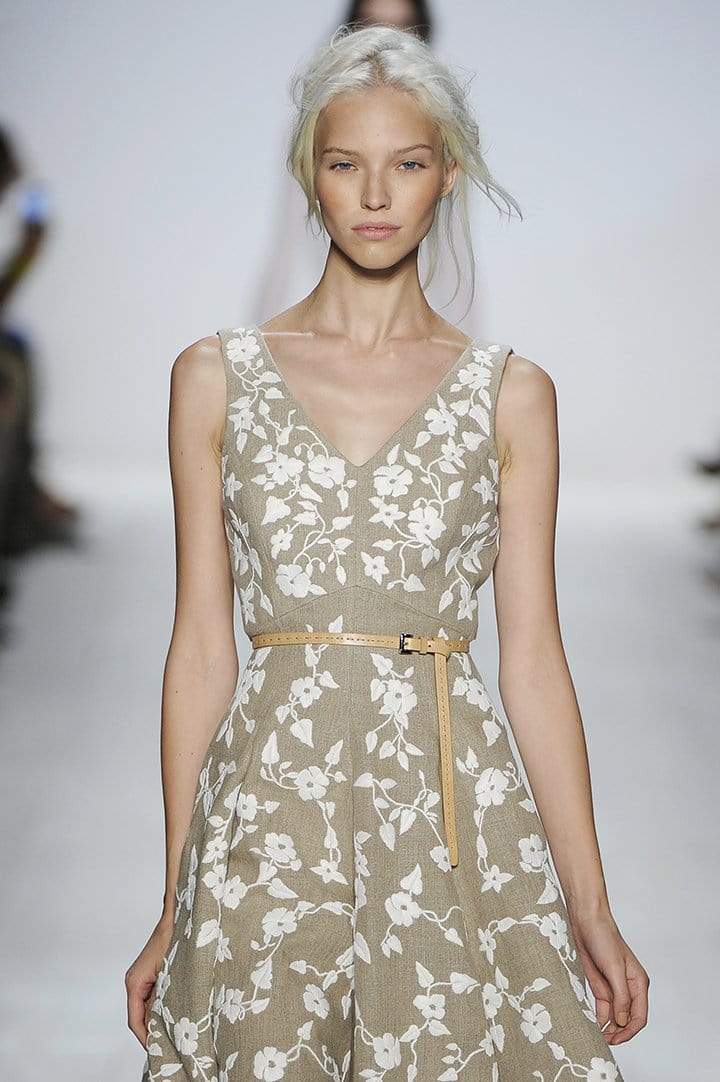 MICHAEL KORS-Raffia Embroidered Dance Dress-MELANGE