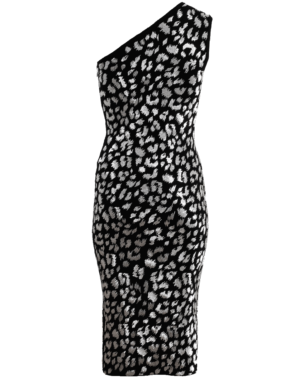MICHAEL KORS-Silver Leopard Dress-BLACK