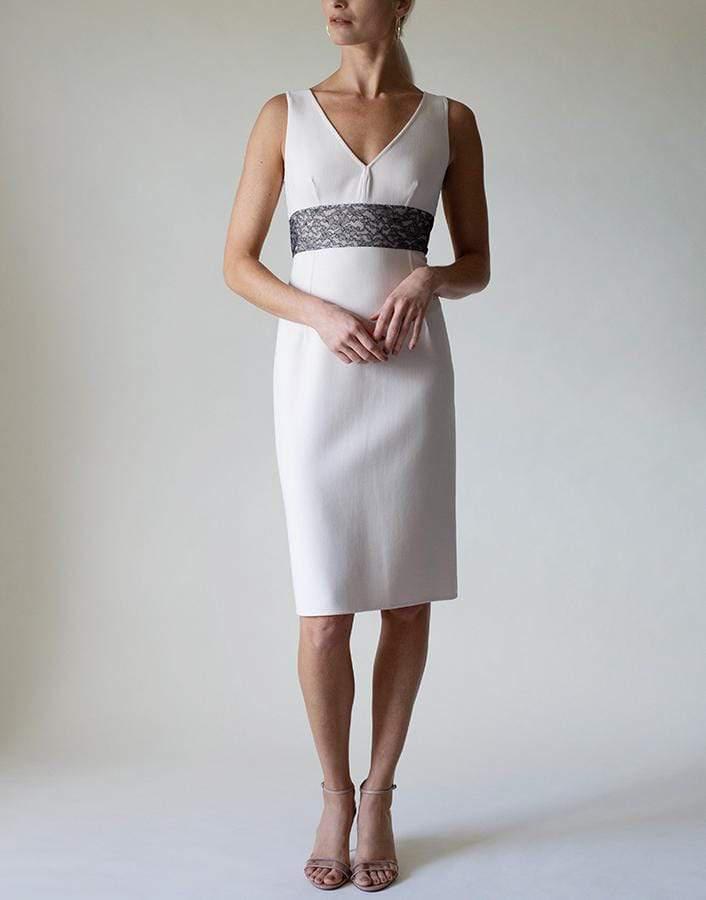 MICHAEL KORS-Lace Detail Cocktail Dress-PINK
